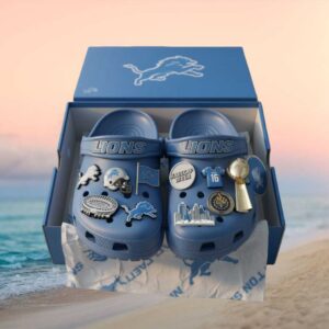 NFL Detroit Lions Classic Lined Crocs NFL Detroit Lions Classic Lined Crocs