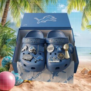 NFL Detroit Lions Classic Lined Crocs
