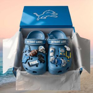 NFL Detroit Lions One Pride Classic Crocs NFL Detroit Lions One Pride Classic Crocs