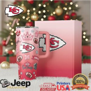 NFL Kansas City Chiefs Bling Insulated Stainless Steel Tumbler