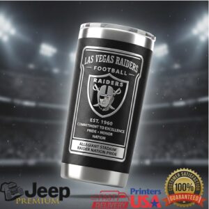 NFL® Las Vegas Raiders Slogan Stainless Tumbler