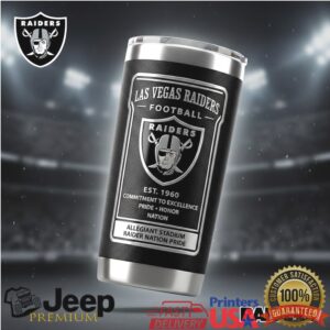 NFL® Las Vegas Raiders Slogan Stainless Tumbler