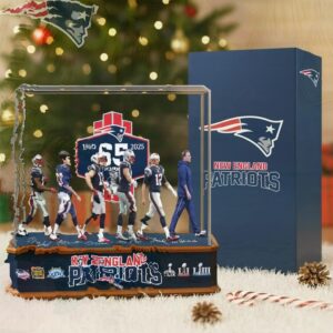 New England Patriots 65 Seasons Commemorative Ornament Decktop New England Patriots 65 Seasons Commemorative Ornament Decktop