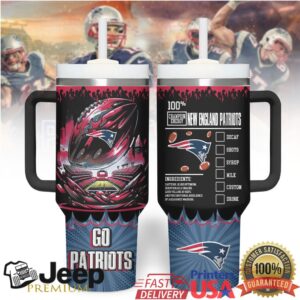 New England Patriots Champion Energy Laser Etched Tumbler