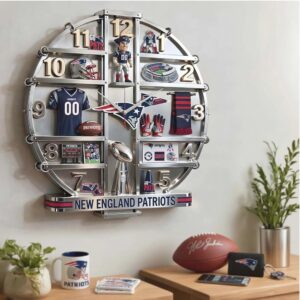 New England Patriots Commemorative Acrylic Wall Clock