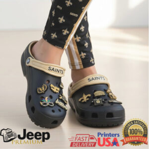 New Orleans Saints Crocs Crocband Clogs