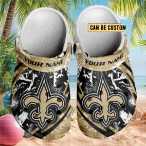 New Orleans Saints Personalized Nfl Team Logo Clogs