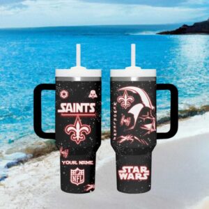 New Orleans Saints Star Wars Darth Vader Nfl Tumbler Design