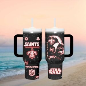 New Orleans Saints Star Wars Darth Vader Nfl Tumbler Design