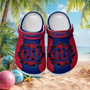 New York Giants Nfl Clogs Team Logo Fan