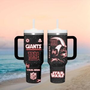 New York Giants Star Wars Darth Vader Nfl Tumbler Design