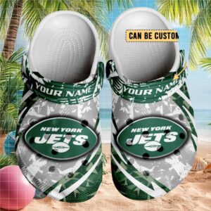 New York Jets Personalized Name Green Nfl Clogs
