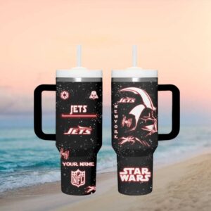 New York Jets Star Wars Darth Vader Nfl Tumbler Design