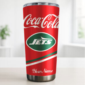 New York Jets x Coca Cola Custom Personalized Name 40oz Drinkware