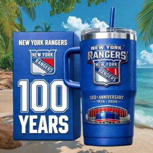 New York Rangers 100th Anniversary 1926 2026 Centenary Edition 40oz Tumbler