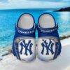 New York Yankees Mlb Blue White Pattern Clogs New York Yankees Mlb Blue White Pattern Clogs