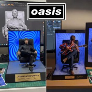 Oasis Liam Gallagher Champagne Supernova Desktop Ornament