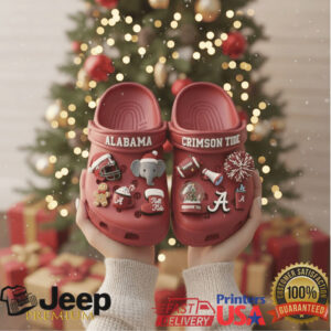 Official Alabama Crimson Tide Jibbitz Charms Set