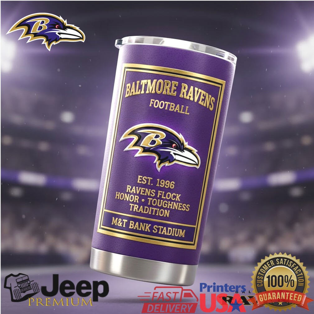Official Baltimore Ravens Team Logo Tumbler Official Baltimore Ravens Team Logo Tumbler