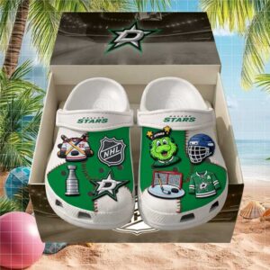 Official Dallas Stars Team Logo Crocs