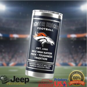 Official Denver Broncos Football Est. 1960 Insulated Tumbler