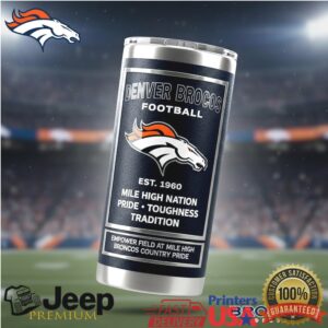 Official Denver Broncos Football Est. 1960 Insulated Tumbler