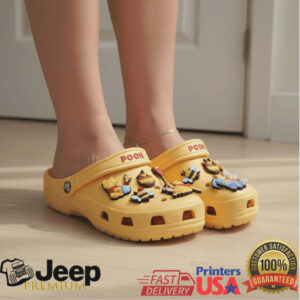 Official Disney Pooh Bear Character Clogs with Charms