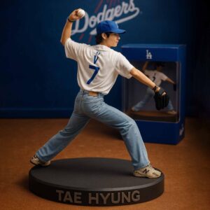 Official MLB x BTS V It's Time for Dodger Baseball Commemorative Statue