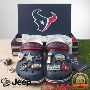 Official NFL Houston Texans Classic Clogs with Jibbitz™ Charms
