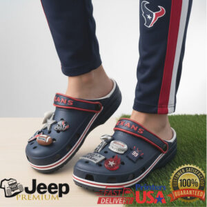 Official NFL Houston Texans Classic Clogs with Jibbitz™ Charms