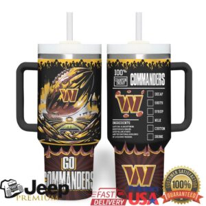 Official Washington Commanders 100% Energy Tumbler