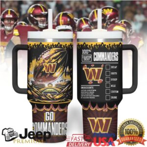 Official Washington Commanders 100% Energy Tumbler