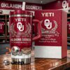 Oklahoma Sooners 135th Anniversary Custom Name Leather Texture Tumbler Oklahoma Sooners 135th Anniversary Custom Name Leather Texture Tumbler