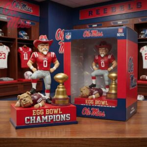 Ole Miss Rebels Egg Bowl Champions Mascot Desktop Ornament