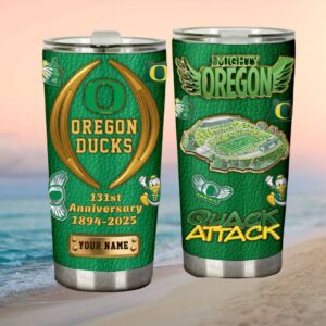 Oregon Ducks 131St Anniversary Football Stadium Quack Attack Tumbler