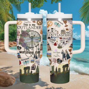 Outlander TV Series “My Watching Tumbler” Sassenach 40oz Insulated Tumbler