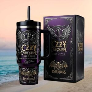 Ozzy Osbourne Prince of Darkness (1948 2025) “Thank You For The Memories” Tribute Tumbler