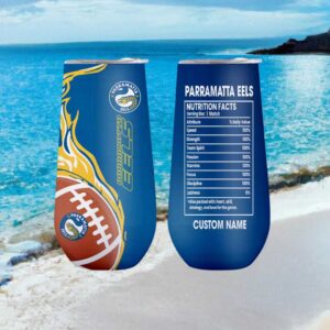 Parramatta Eels Nrl Nutrition Facts Custom Name Tumbler