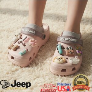 Pawsitively Pink Dog Groomer Clogs
