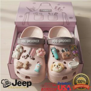 Pawsitively Pink Dog Groomer Clogs
