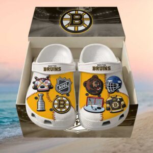 Personalized Boston Bruins Hockey Fan Crocs