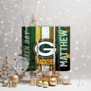 Personalized Green Bay Packers 20oz Stainless Steel Tumbler