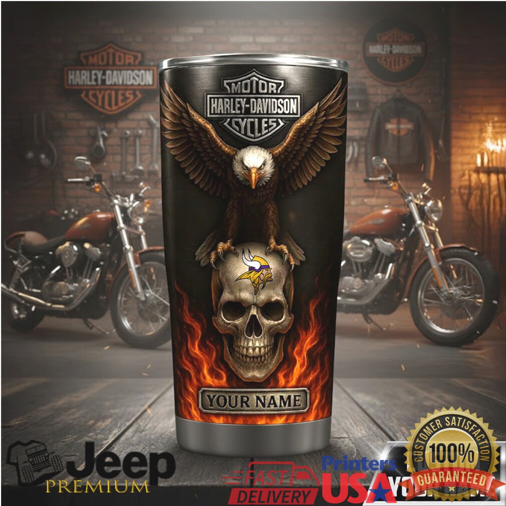 Personalized Harley Davidson Skull and Eagle Tumbler Personalized Harley Davidson Skull and Eagle Tumbler