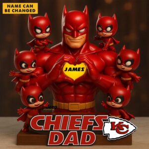 Personalized Kansas City Chiefs Dad Desktop Ornament