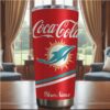 Miami Dolphins Personalized 40oz Travel Tumbler Custom NFL Fan Gear Tumbler with Handle Miami Dolphins Personalized 40oz Travel Tumbler Custom NFL Fan Gear Tumbler with Handle