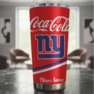 Personalized New York Giants x Coca Cola 40oz Stainless Steel Tumbler