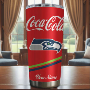 Personalized Seattle Seahawks x Coca Cola Vacuum Insulated Tumbler