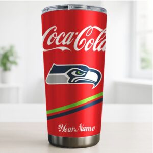 Personalized Seattle Seahawks x Coca Cola Vacuum Insulated Tumbler