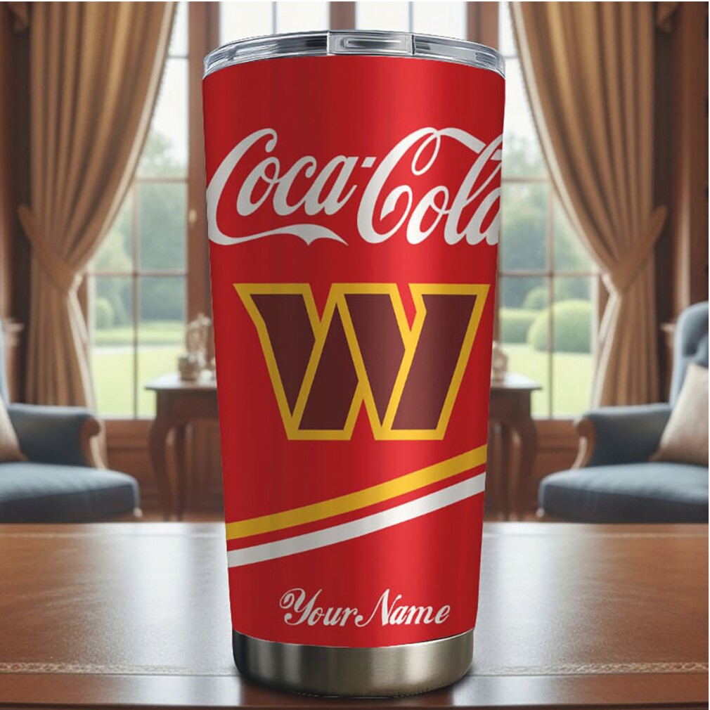 Personalized Washington Commanders Coca Cola Edition 40oz Steel Tumbler Personalized Washington Commanders Coca Cola Edition 40oz Steel Tumbler