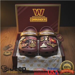 Personalized Washington Commanders Themed Crocs